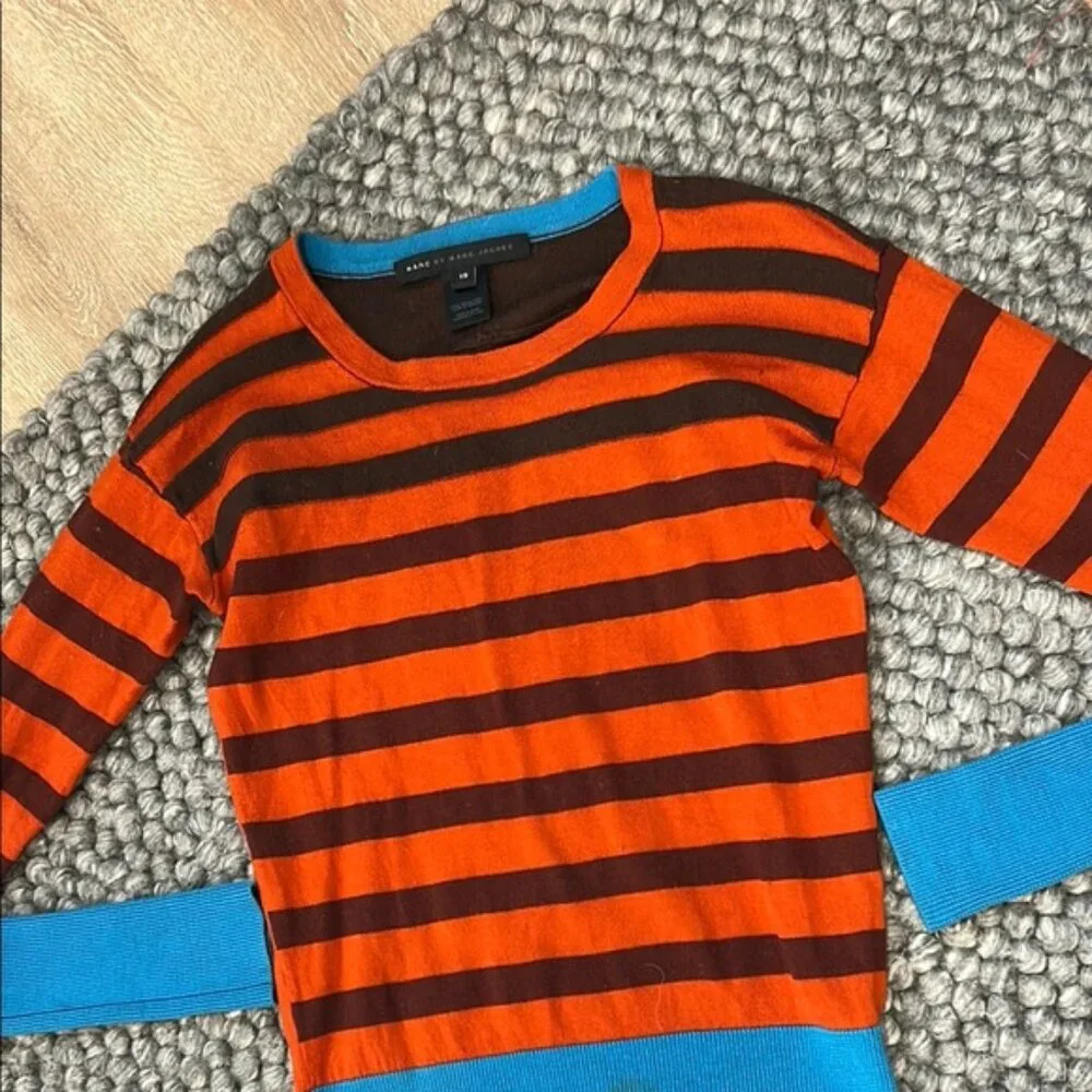 Marc by Marc Jacob’s 100% Merino Wool Striped Sweater Size XS - Picture 1 of 10